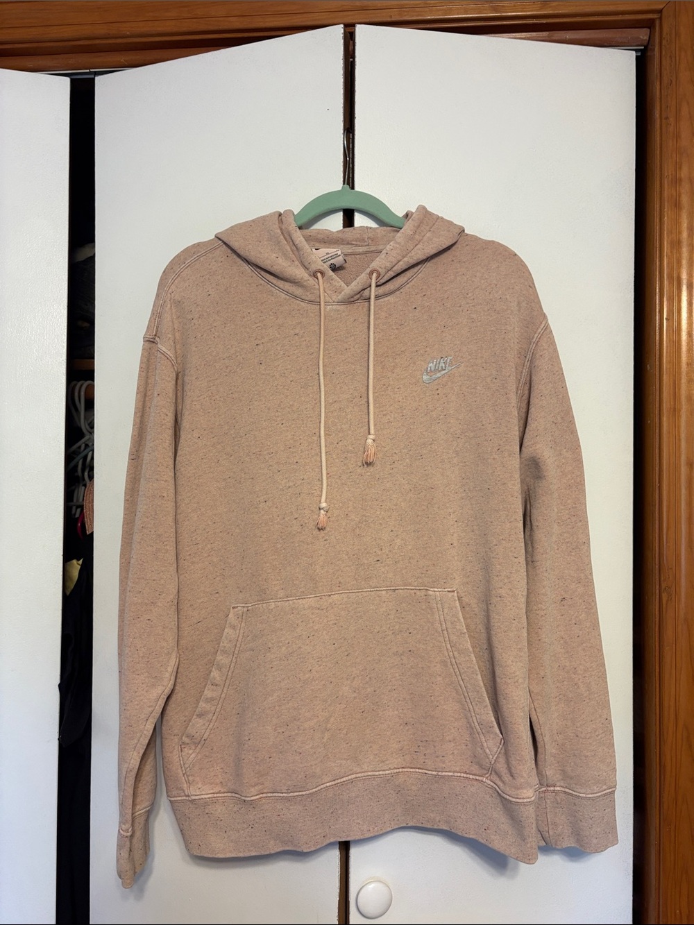 Nike Club Fleece+ Revival Pullover Hoodie Speckled Canyon Rust Men's XL